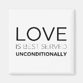 愛は無条件に最高の仕えられる マグネット (正面)