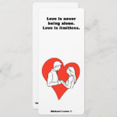 愛は無限である 招待状 (正面/裏面)