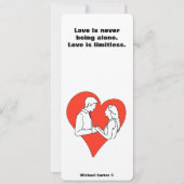 愛は無限である 招待状 (正面)