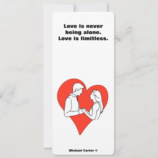 愛は無限である 招待状 (正面)