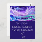 愛は無限の海デジタルアート ポストカード (正面/裏面)