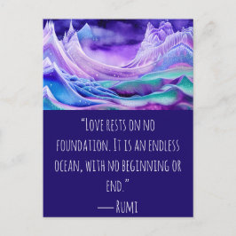 愛は無限の海デジタルアート ポストカード