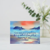 愛は無限の海水色 ポストカード (スタンド正面)