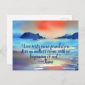 愛は無限の海水色 ポストカード (正面/裏面)