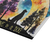 愛は犬があなたを待っている*パーソナライズ* カッティングボード (角)