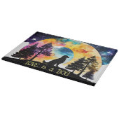 愛は犬があなたを待っている*パーソナライズ* カッティングボード (角)