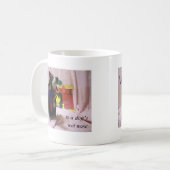 愛は犬のぬれた鼻です コーヒーマグカップ (正面左)