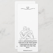 愛は理解している 招待状 (正面/裏面)