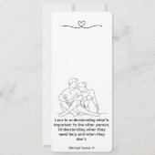 愛は理解している 招待状 (正面)