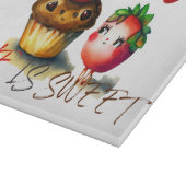 愛は甘いおもしろい カッティングボード (角)