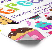 愛は甘いです、お菓子をどうぞ ポスター (角)