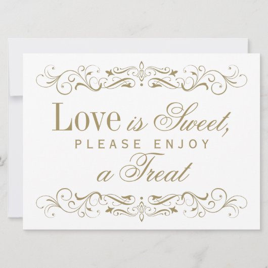 愛は甘いアンティーク金ゴールドフローリッシュ結婚ズ (正面)