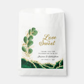 愛は甘いエメラルドグリーン結婚の感謝 フェイバーバッグ (正面)