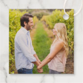 愛は甘いエレガントなウェディングモノグラム フェイバータグ (裏面)