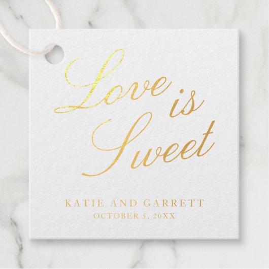 愛は甘いエレガントな結婚式 フェイバータグ (正面)