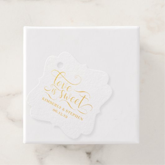 愛は甘いエレガントな結婚式 フェイバータグ (箱)