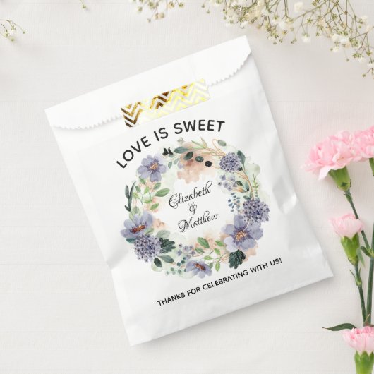 愛は甘いエレガントフローラ結婚リース フェイバーバッグ (封をした状態)
