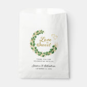愛は甘いエレガントユーカリの結婚ありがとう フェイバーバッグ (正面)