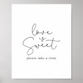 愛は甘いエレガント書シンプル跡 ポスター (正面)