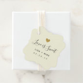 愛は甘いカスタムウェディングファンシースクエア フェイバータグ (インサイチュ)