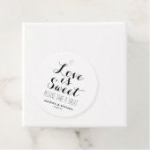 愛は甘いカスタム結婚式キャンディビュッフェの好意ファ フェイバータグ (インサイチュ)