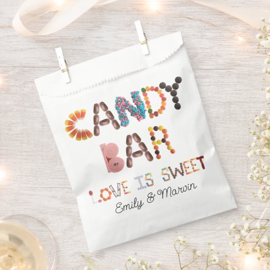 愛は甘いキャンディのお気に入りバッグキャンディバー フェイバーバッグ (クリップ留めされた状態)