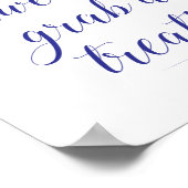 愛は甘いグラブはトリートネイビーブルーキャンディビュッフェ ポスター (角)