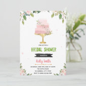 愛は甘いケーキのブライダルシャワーの招待 招待状 (スタンド正面)