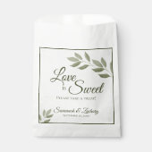 愛は甘いセージ緑葉の結婚 フェイバーバッグ (正面)