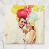 愛は甘いタイポグラフィ結婚のモノグラム金ゴールド フェイバータグ (裏面)