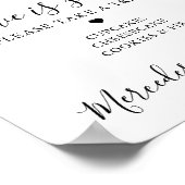 愛は甘いデザーパーソナライズされたト結婚バー ポスター (角)