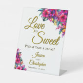 愛は甘いトリピカルガーデンの花を楽しむ 台座サイン (正面)