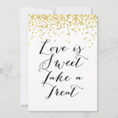 愛は甘いトリートサイン5x7インチのサイズ 招待状 (正面)