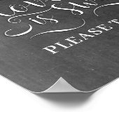 愛は甘いトリートテーブルカードを取って ポスター (角)