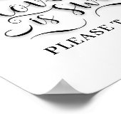 愛は甘いトリートテーブルカードを取って ポスター (角)