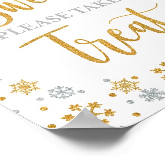 愛は甘いトリートメントを受け取ってパーティーサイン ポスター (角)