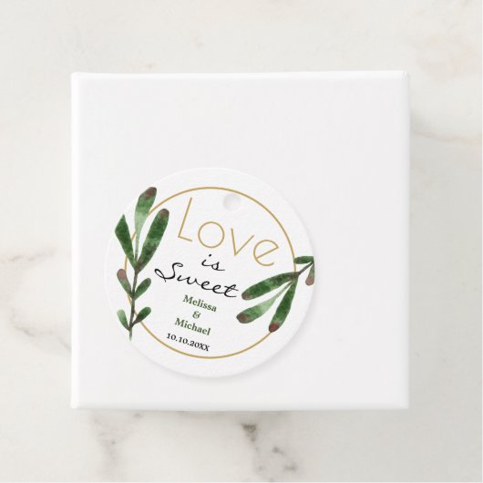 愛は甘いトロピカル結婚の感謝 フェイバータグ (インサイチュ)