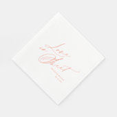 愛は甘いナプキン – エレガントな結婚式 スタンダードランチョンナプキン (角)