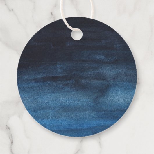 愛は甘いネイビーブルーウォーター色結婚の フェイバータグ (裏面)