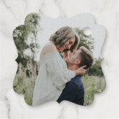 愛は甘いハートの結婚引用文ありがとう フェイバータグ (裏面)