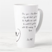 愛は甘いバレンタインxoxo カフェラテマグ (右アングル)