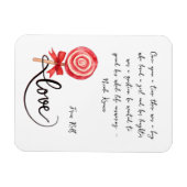 愛は甘いバレンタインxoxo マグネット (横)