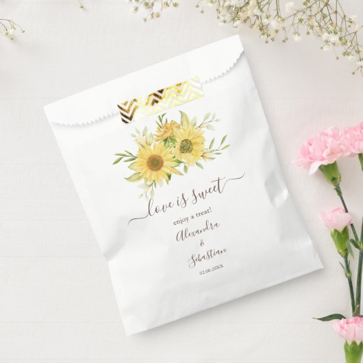 愛は甘いヒマワリ結婚の甘いトリート フェイバーバッグ (封をした状態)