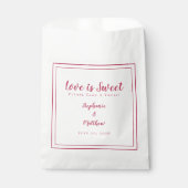 愛は甘いマゼンタレッドの結婚治療 フェイバーバッグ (正面)