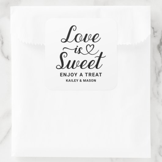 愛は甘いモダンハート結婚脚本 スクエアシール (バッグ)