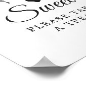 愛は甘いユーカリの緑の葉木の葉 ポスター (角)