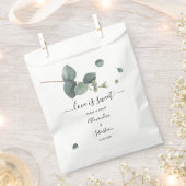 愛は甘いユーカリ結婚の甘い御馳走 フェイバーバッグ (クリップ留めされた状態)