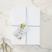 愛は甘いレモンの結婚キャンディの恩恵である ギフトタグ (より糸付き)