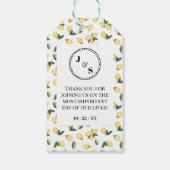 愛は甘いレモンの結婚キャンディの恩恵である ギフトタグ (裏面)