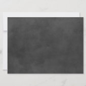 愛は甘いヴィンテージブラックシャルボードフローリッシュ 招待状 (裏面)